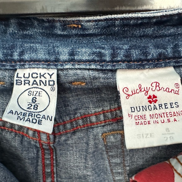 Lucky Brand Dungarees, long denim skirt - Picture 5 of 13